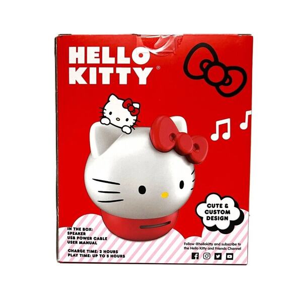 Hello Kitty Bluetooth Wireless Speaker -‎ Red New Inbox! - Picture 3 of 8